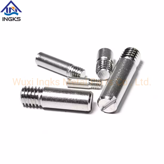 Factory Direct Stainless Steel Plain Pull Slotted Dowel Pin with External Thread