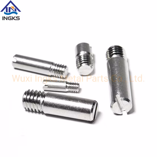 Factory Direct Stainless Steel Plain Pull Slotted Dowel Pin with External Thread